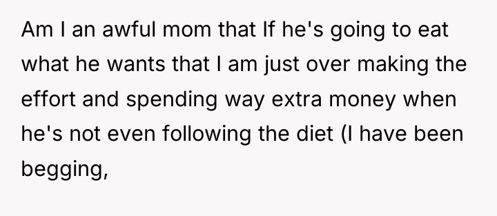 Am I an awful mom that If he's going to...