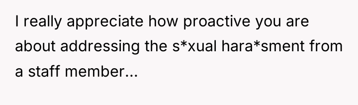 I really appreciate how proactive you are about addressing the...