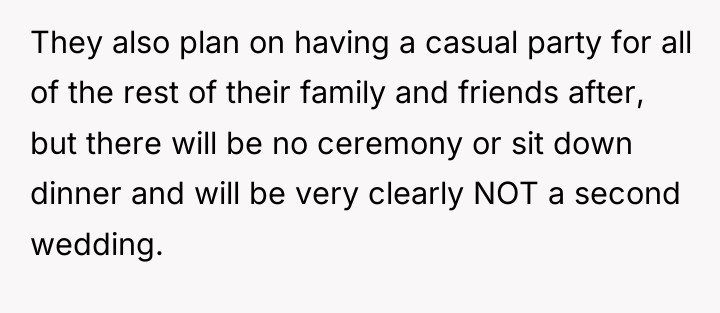 They also plan on having a casual party for all...