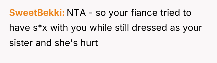 SweetBekki NTA - so your fiance tried to have s*x...