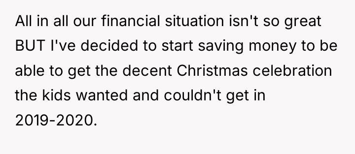All in all our financial situation isn't so great BUT...