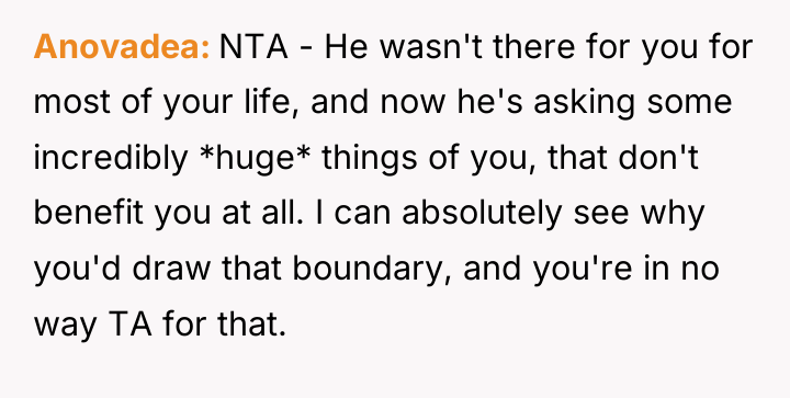 Anovadea NTA - He wasn't there for you for most...