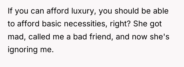If you can afford luxury, you should be able to...