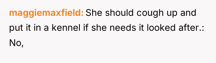 maggiemaxfield She should cough up and put it in a...