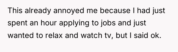 This already annoyed me because I had just spent an...