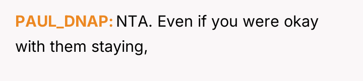 PAUL_DNAP NTA. Even if you were okay with them staying,
