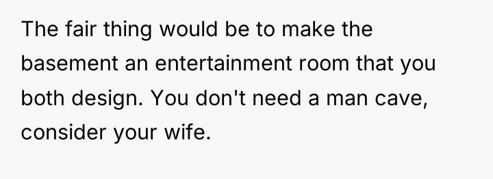 The fair thing would be to make the basement an...
