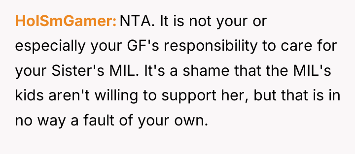 HolSmGamer NTA. It is not your or especially your GF's...