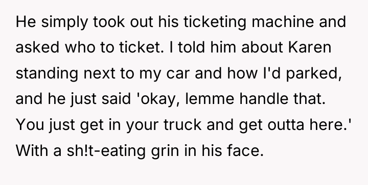 He simply took out his ticketing machine and asked who...