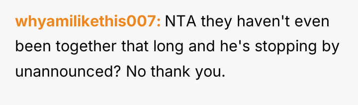 whyamilikethis007 NTA they haven't even been together that long and...