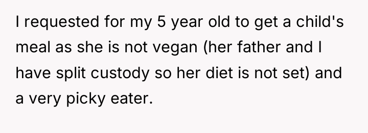 I requested for my 5 year old to get a...
