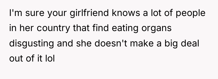 I'm sure your girlfriend knows a lot of people in...