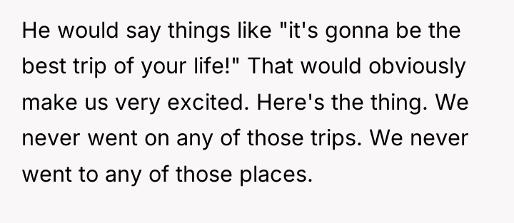 He would say things like "it's gonna be the best...