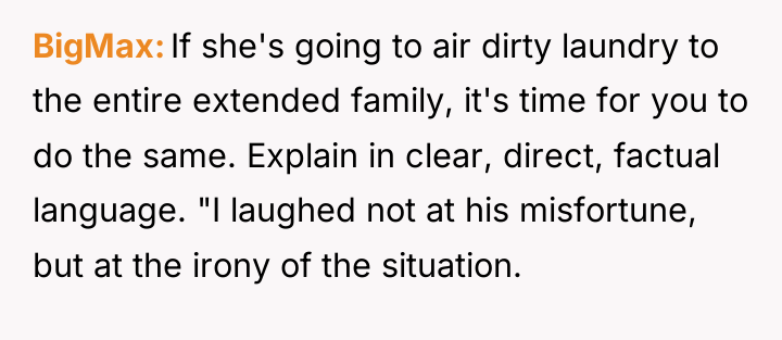 BigMax If she's going to air dirty laundry to the...