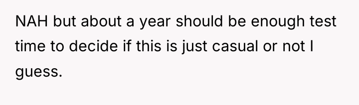 NAH but about a year should be enough test time...