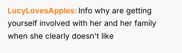 LucyLovesApples Info why are getting yourself involved with her and...
