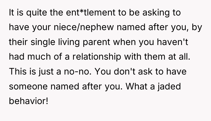 It is quite the ent*tlement to be asking to have...
