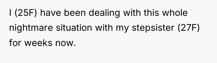 I (25F) have been dealing with this whole nightmare situation...