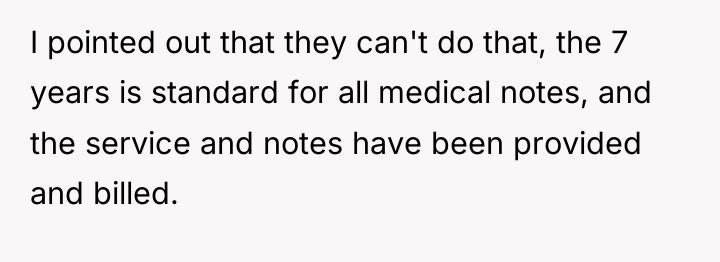 I pointed out that they can't do that, the 7...
