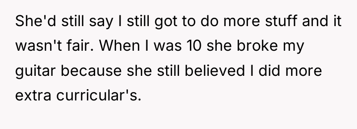 She'd still say I still got to do more stuff...