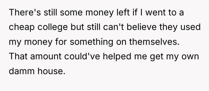 There's still some money left if I went to a...