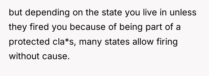 but depending on the state you live in unless they...