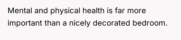 Mental and physical health is far more important than a...