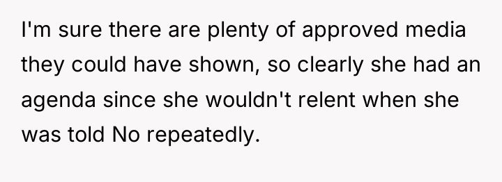 I'm sure there are plenty of approved media they could...
