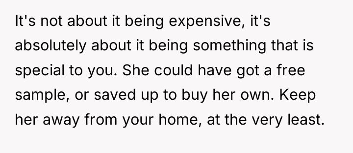 It's not about it being expensive, it's absolutely about it...