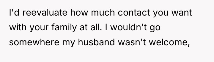 I'd reevaluate how much contact you want with your family...