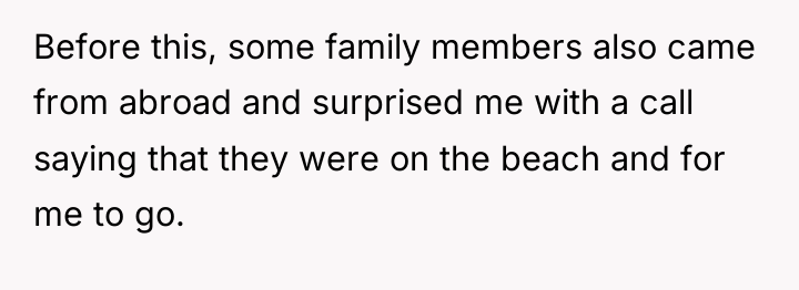 Before this, some family members also came from abroad and...