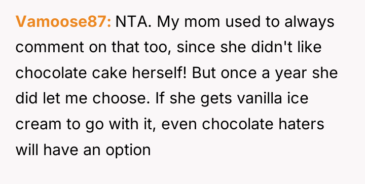 Vamoose87 NTA. My mom used to always comment on that...