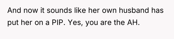And now it sounds like her own husband has put...
