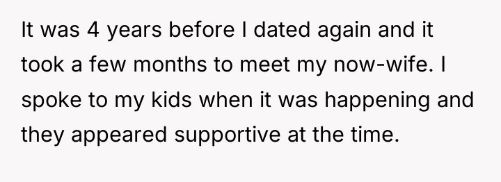It was 4 years before I dated again and it...