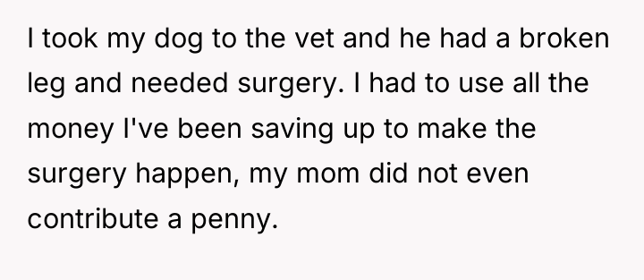 I took my dog to the vet and he had...