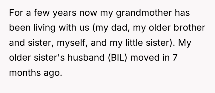 For a few years now my grandmother has been living...