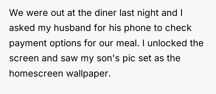 We were out at the diner last night and I...