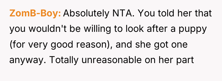 ZomB-Boy Absolutely NTA. You told her that you wouldn't be...