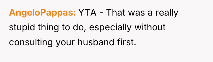AngeloPappas YTA - That was a really stupid thing to...