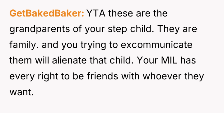 GetBakedBaker YTA these are the grandparents of your step child....