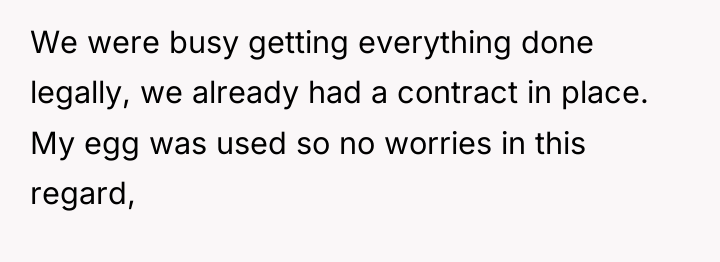 We were busy getting everything done legally, we already had...