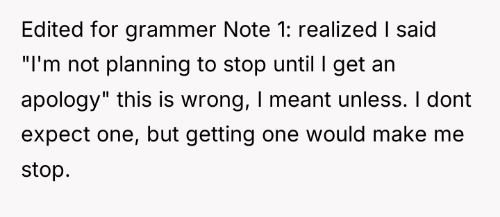 Edited for grammer Note 1: realized I said "I'm not...