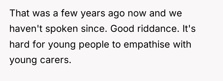 That was a few years ago now and we haven't...