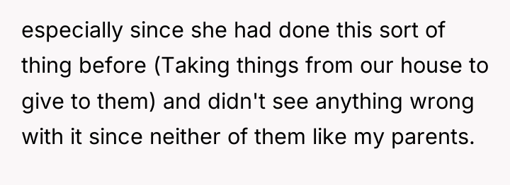 especially since she had done this sort of thing before...