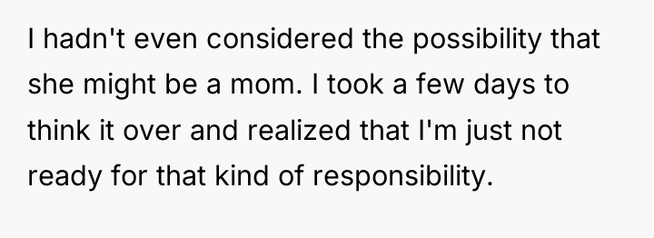 I hadn't even considered the possibility that she might be...