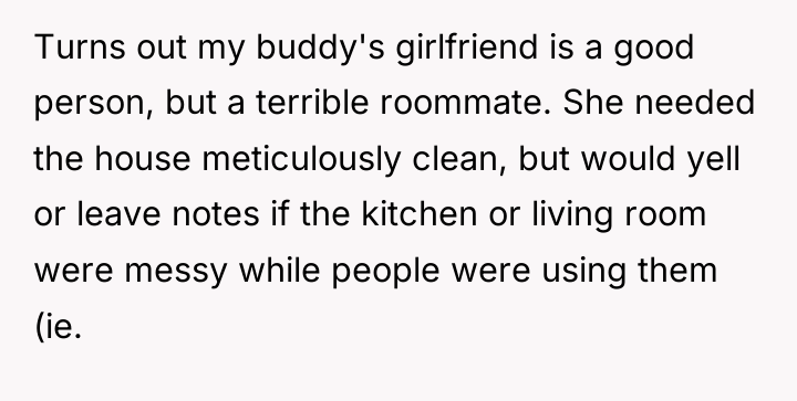 Turns out my buddy's girlfriend is a good person, but...