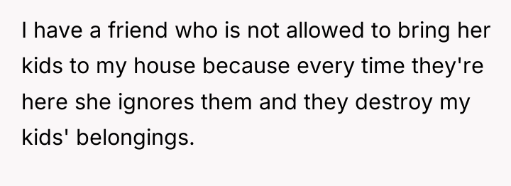 I have a friend who is not allowed to bring...