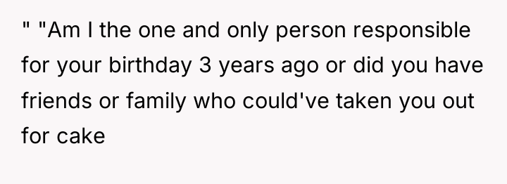 " "Am I the one and only person responsible for...
