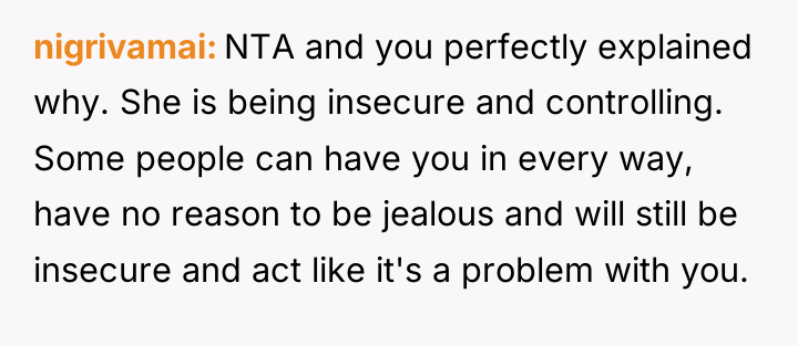 nigrivamai NTA and you perfectly explained why. She is being...