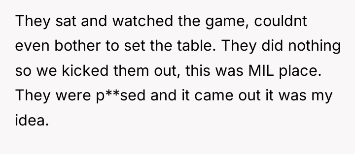 They sat and watched the game, couldnt even bother to...
